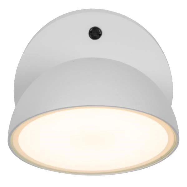 Lucide FINN - Lámpara de pared Dentro/Fuera - LED - 1x12W 3000K - IP54 - Sensor día/noche - Blanco - detalle 2